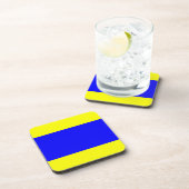 Delta Geel Blauw Bier Onderzetter (Rechterzijde)