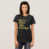 Delta India Militair Leger van Lima Foxtrot T-shirt (Voorkant volledig)