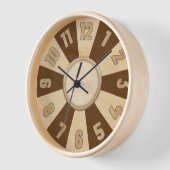 Delta klok, 3D hout gesneden muur decor (Hoek)