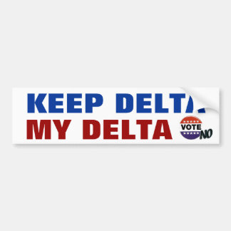 Delta Mijn delta behouden Bumpersticker