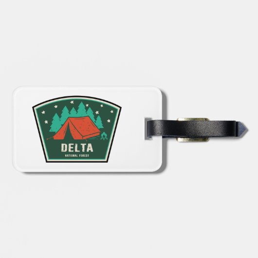 Delta National Forest Camping Bagagelabel (Achterkant horizontaal)