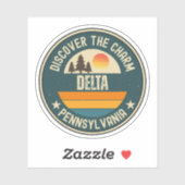 Delta, Pennsylvania Sticker (Vel)