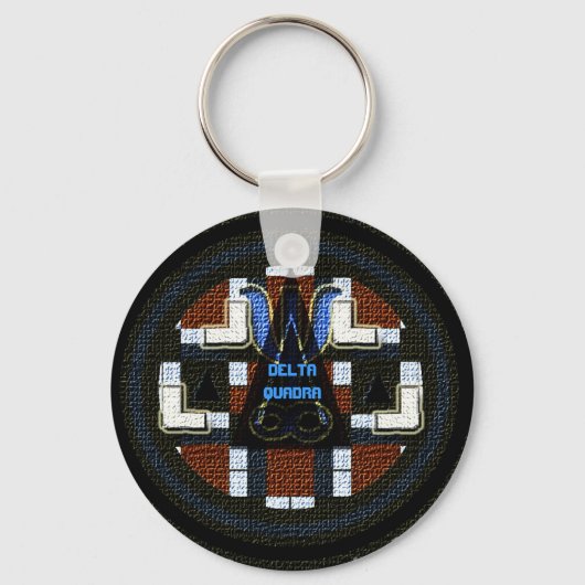 Delta Quadra Socionics-geïnspireerde sleutelhanger (Voorkant)