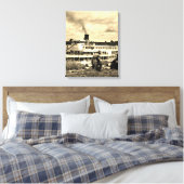 Delta Queen Steamboot Mississippi River Art Canvas Afdruk (Insitu (Slaapkamer))