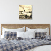 Delta Queen Steamboot Mississippi River Art Canvas Afdruk (Insitu (Slaapkamer))