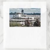 Delta Queen Steamboot Mississippi River Art Rechthoekige Sticker (Tas)