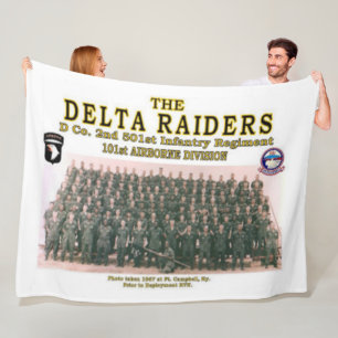 DELTA RAIDERS bij FT. CAMPBELL Fleece Deken