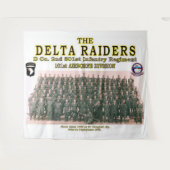 DELTA RAIDERS GROEPSFOTO in Ft. CAMPBELL, KY. Wandkleed (Voorkant (horizontaal))
