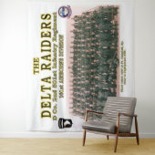 DELTA RAIDERS GROEPSFOTO in Ft. CAMPBELL, KY. Wandkleed (In situ)