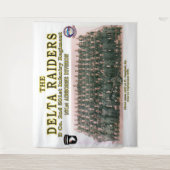 DELTA RAIDERS GROEPSFOTO in Ft. CAMPBELL, KY. Wandkleed (Voorkant)