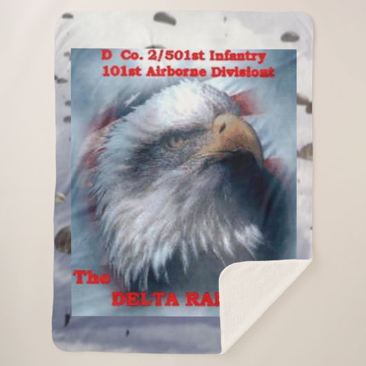 DELTA RAIDERS met EAGLE Sherpa Deken (Voorkant)