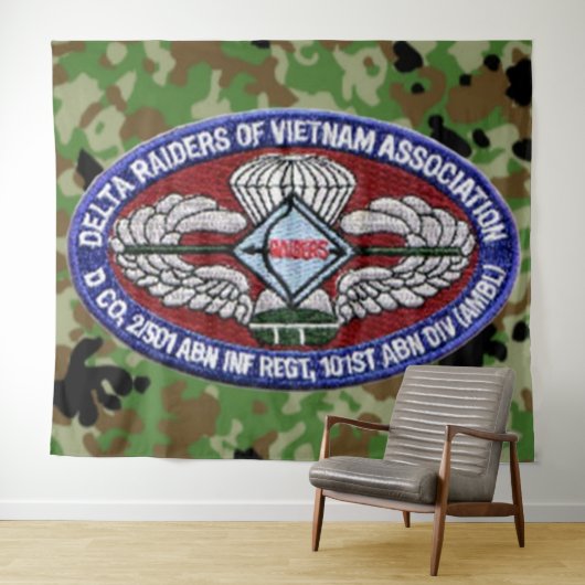 DELTA RAIDERS van de VIETNAM VERENIGING Wandkleed (In Situ (horizontaal))