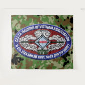 DELTA RAIDERS van de VIETNAM VERENIGING Wandkleed (Voorkant (horizontaal))