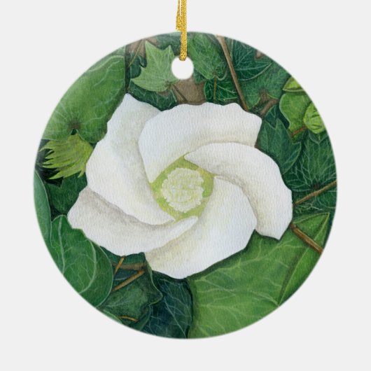 Delta-Roos Keramisch Ornament (Achterkant)