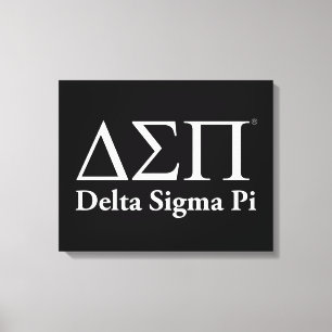 Delta Sigma Pi Klassiek Logo Canvas Afdruk