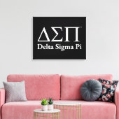 Delta Sigma Pi Klassiek Logo Canvas Afdruk (Insitu (Woonkamer))