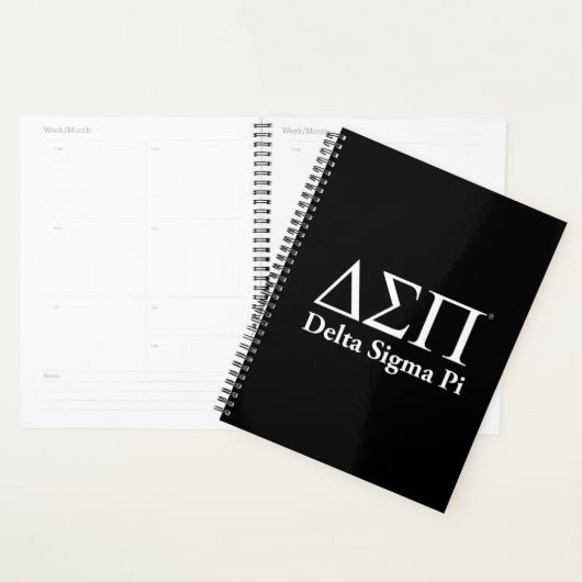 Delta Sigma Pi Klassiek Logo Planner (Display)
