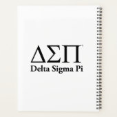 Delta Sigma Pi Klassiek Logo Planner (Achterkant)