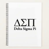 Delta Sigma Pi Klassiek Logo Planner (Voorkant)