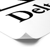 Delta Sigma Pi Klassiek Logo Poster (Hoek)