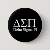 Delta Sigma Pi Klassiek Logo Ronde Button 5,7 Cm (Voorkant)