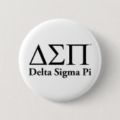 Delta Sigma Pi Klassiek Logo Ronde Button 5,7 Cm (Voorkant)