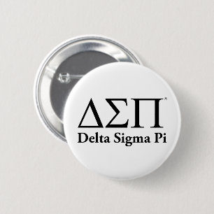 Delta Sigma Pi Klassiek Logo Ronde Button 5,7 Cm