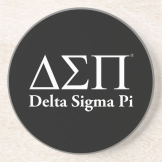 Delta Sigma Pi Klassiek Logo Zandsteen Onderzetter