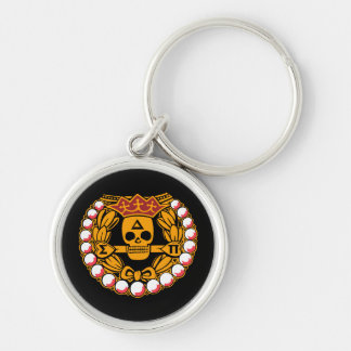 Delta Sigma Pi Schedel Badge Sleutelhanger