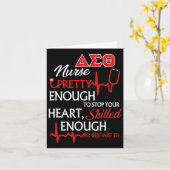 Delta Sigma Theta Sorority Nurse Kaart (Gele Bloem)