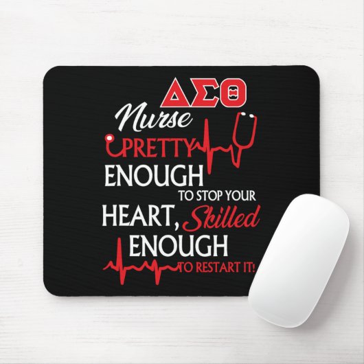 Delta Sigma Theta Sorority Nurse Muismat (Met muis)