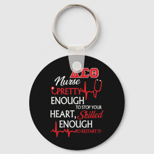 Delta Sigma Theta Sorority Nurse Sleutelhanger
