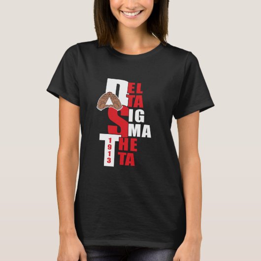 Delta Sigma Theta Sorority Paraphernalia, Delta 19 T-shirt (Voorkant)