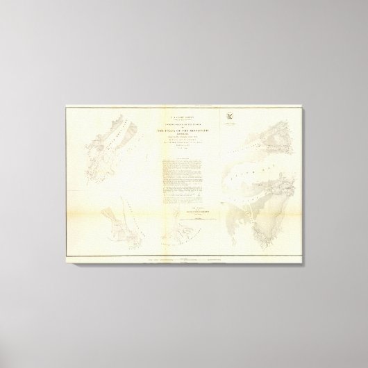 Delta van de Mississippi Canvas Afdruk (Voorkant)