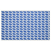 Delta Wings uit de middeleeuwen - kobalt en wit Stof (Fat Quarter)