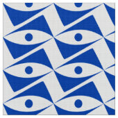 Delta Wings uit de middeleeuwen - kobalt en wit Stof (Close Up)