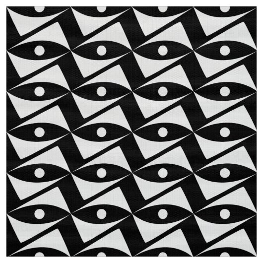 Delta Wings uit de middeleeuwen - wit en zwart Stof (Swatch)