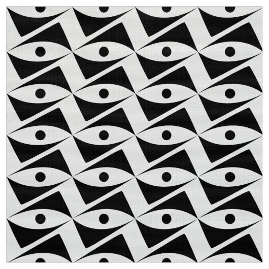Delta Wings uit de middeleeuwen - zwart-wit Stof (Swatch)