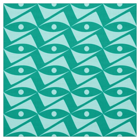 Delta Wings uit het midden van de eeuw - turquoise Stof (Swatch)