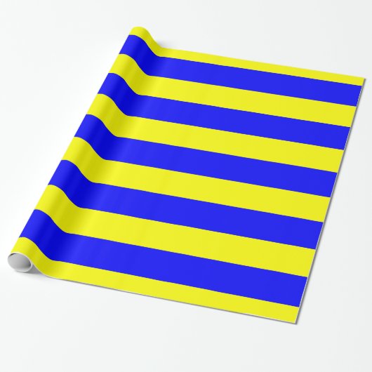 Delta Yellow Blue Cadeaupapier (Uitgerold)