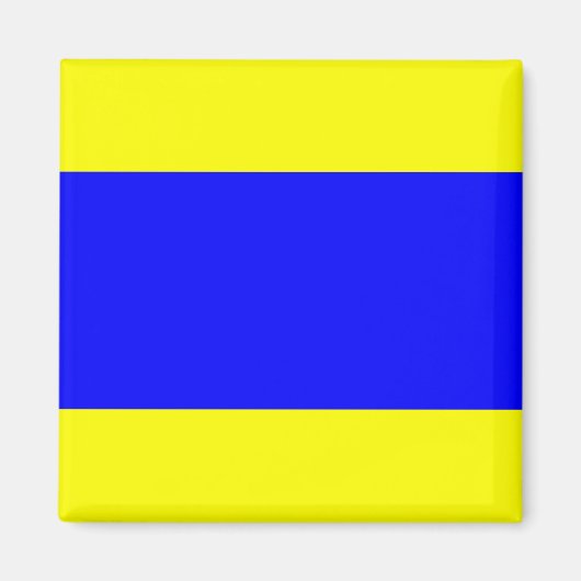 Delta Yellow Blue Magneet (Voorkant)