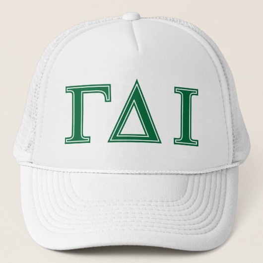 DeltaJota van gamma's (Groene Brieven) Trucker Pet (Voorkant)