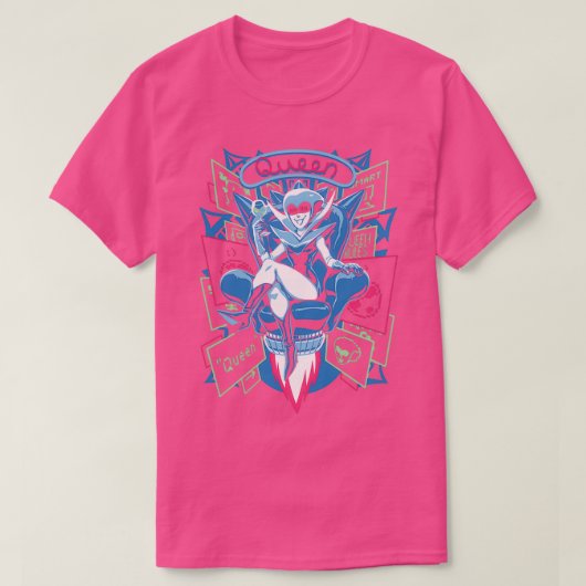 Deltarune spamton Merch Attack of the Killer Queen T-shirt (Design voorkant)