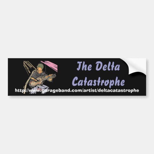 deltasketch2, The Delta Catastrophe, http://www... Bumpersticker (Voorkant)
