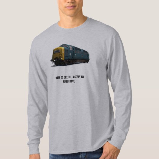 Deltic Long-sleeve T-shirt 'geen substituut' (Voorkant)