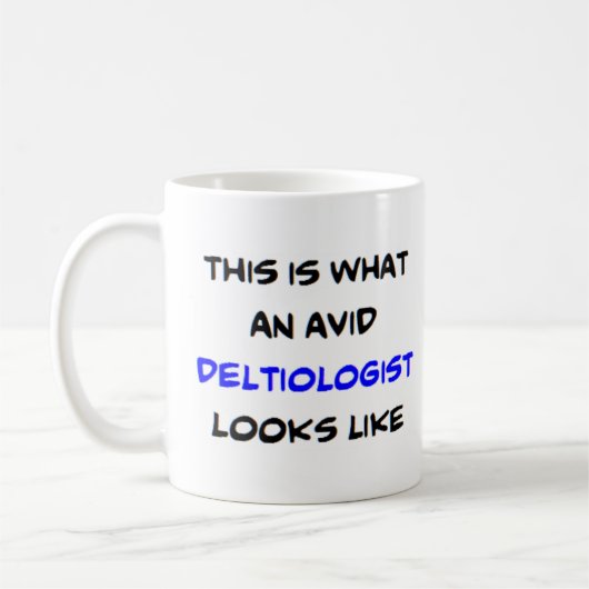 deltioloog, enthousiast koffiemok (Links)