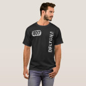 Deltona Florida 407 Area Code Retro T-shirt (Voorkant volledig)