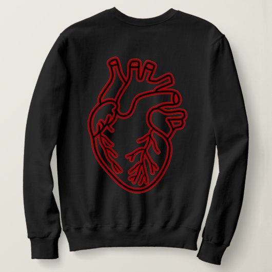 “Delulu Heart” Basic Sweatshirt (Design achterkant)