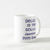 Delulu Is de Solulu Mok – Virale Grappige Zelflief (Voorkant rechts)