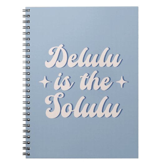 Delulu is de Solulu Notitieboek (Voorkant)